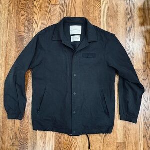 White Mountaineering Black Men's Shirt Jacket